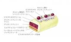 AND CAKE ノエル ピスターシュ グリオット 小サイズ 18.5cm / 4～5名用 クリスマス2021  4