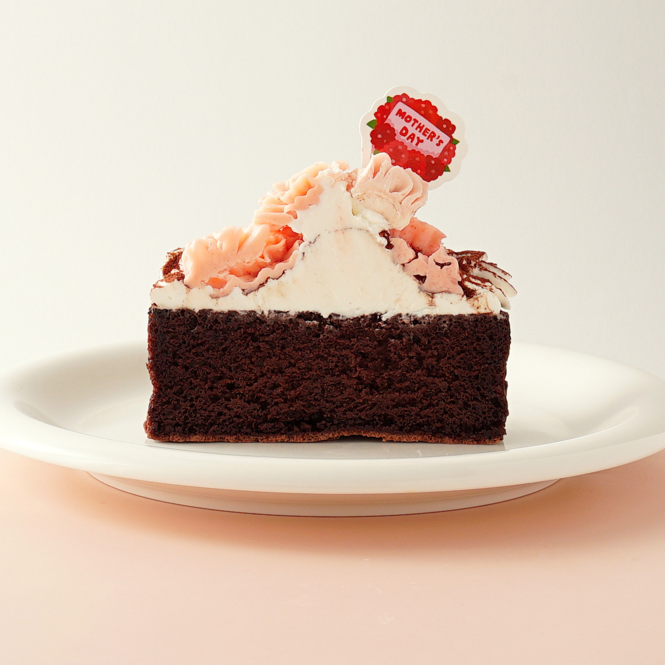 ちょこケーキ　3点 想いを込めて、花束のケーキを】ローズフラワーガトーショコラ4