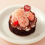 【想いを込めて、花束のケーキを】ローズフラワーガトーショコラ4号《Cake.jp限定》 2