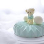 キラキラくまさんケーキ【お誕生日/ベビーシャワー/スマッシュケーキ/七五三/お祝いケーキに…】blue 5