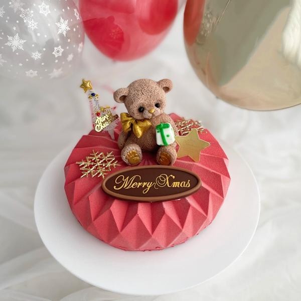 キラキラくまさんケーキ～チョコレートムースケーキ～ 5号 クリスマス