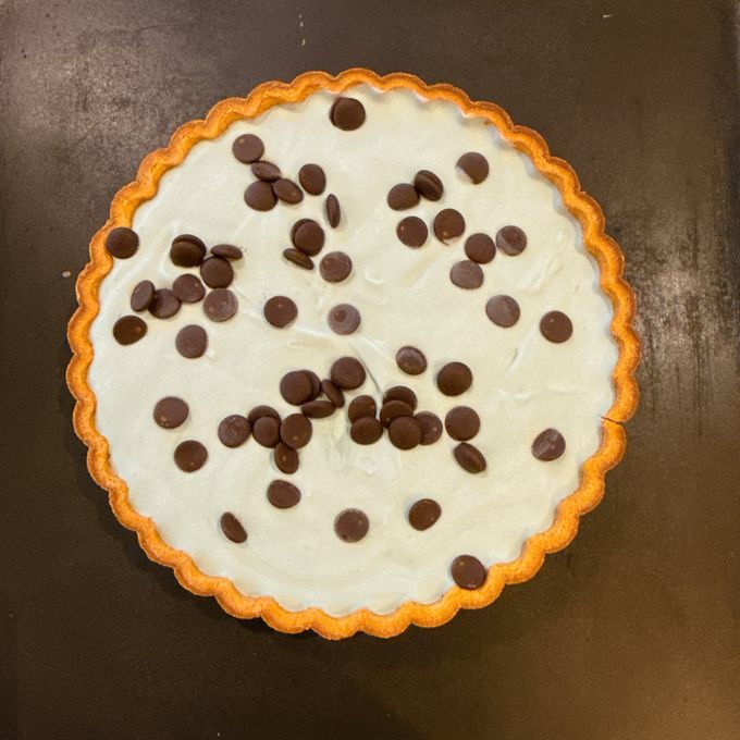 チョコミントレアチーズタルト 1