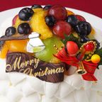 フルーツ超盛り デコレーションケーキ 4号 クリスマス2023 7