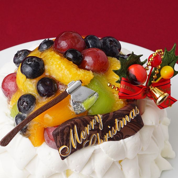 フルーツ超盛り デコレーションケーキ 4号 クリスマス2023 8