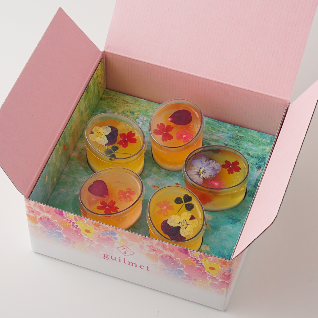 食べれるお花の新スイーツ guilmet（ギルメット）～ハナノシズク～ 5個入 父の日2023 お中元2023 7