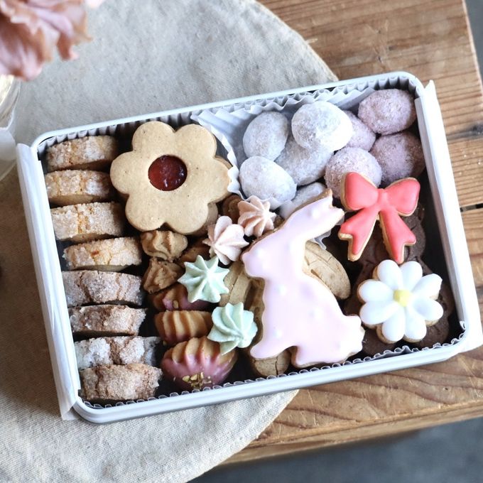 春のクッキー缶（L） ホワイトデー2026 1