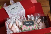 選べるメッセージ☆金沢金箔・桜のアイシングクッキーギフトセット 3