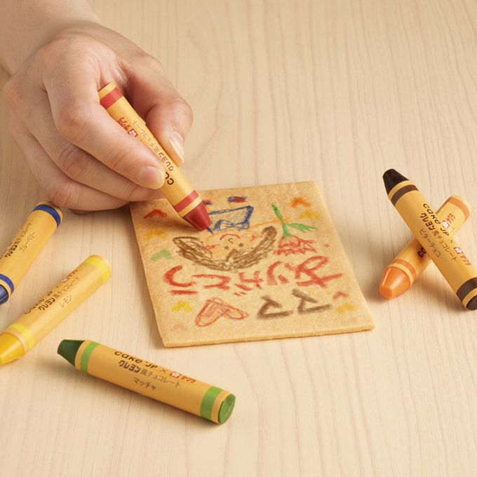《チャリティーサンタ会員様特別価格》【サクラクレパスコラボ】クレヨン風チョコレート＆お絵描きサブレセット 4