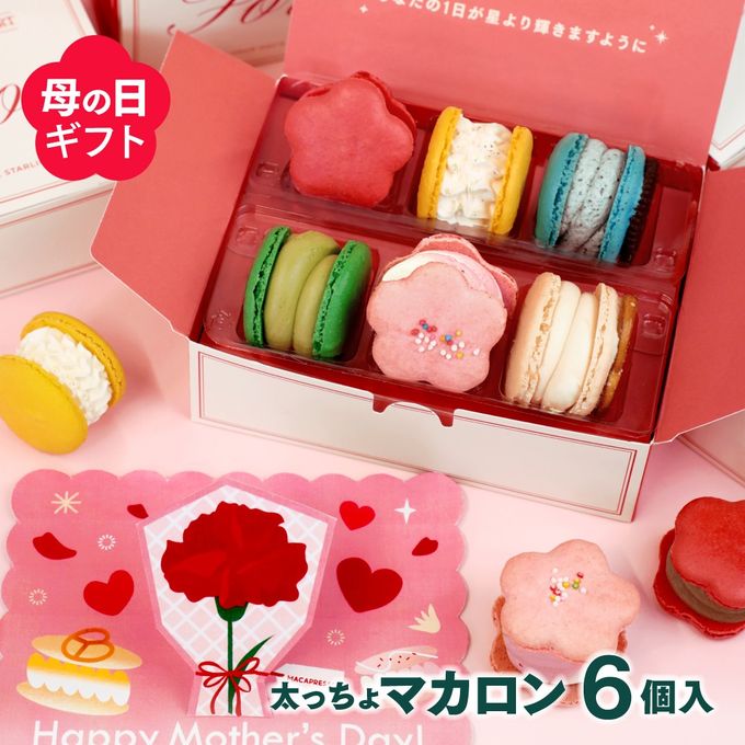 【母の日】お花マカロン 6個セット 限定 MACAPRESSO マカロン トゥンカロン 母の日 2026 1