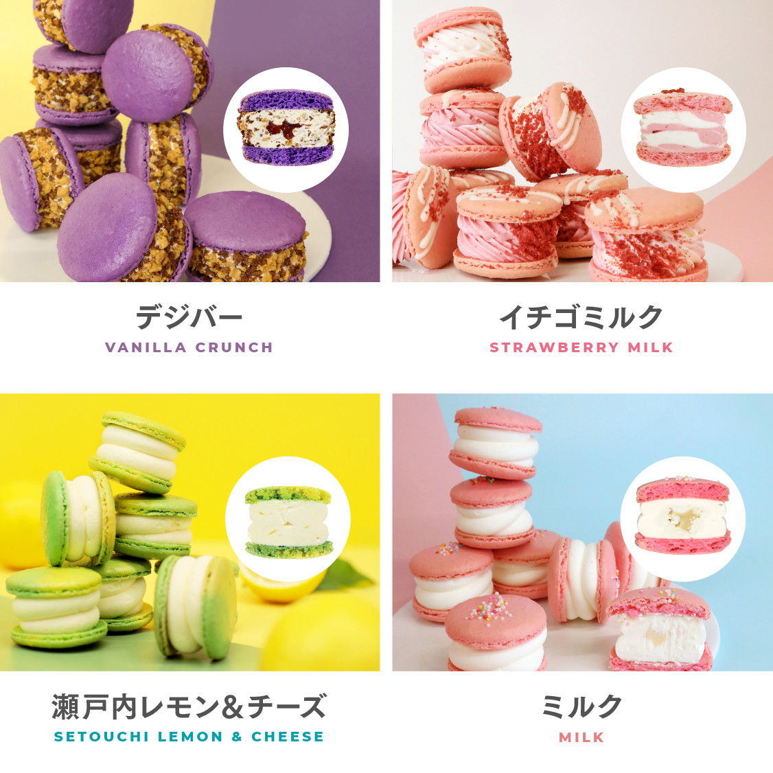 お得セット] 選べる 6個セットamp; マカロンラスク(フレーク)2袋セット MACAPRESSO （MACAPRESSO） | Cake.jp