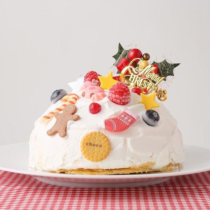 【パティスリーラヴィアンレーヴ】みんなで飾ろう！クリスマスレアチーズケーキ 4号 4