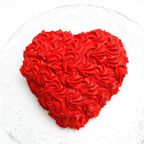 【都内の人気店・パティスリーラヴィアンレーヴ】ハートのレッドローズブーケケーキ4号 母の日2026 3