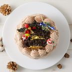 【都内の人気店・パティスリーラヴィアンレーヴ】クリスマスチョコレートケーキ 4号 12cm 2