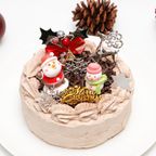 【都内の人気店・パティスリーラヴィアンレーヴ】ベルギー産ショコラを使用したクリスマスチョコケーキ 5号 2025 3