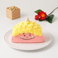 【都内の人気店・パティスリーラヴィアンレーヴ】赤鬼4号（5号のハーフサイズ）《センイルケーキ》 