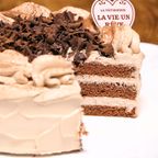【都内の人気店・パティスリーラヴィアンレーヴ】赤ちゃん命名ケーキ〜チョコレートケーキ6号 5