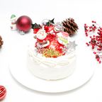 【都内の人気店・パティスリーラヴィアンレーヴ】クリスマス苺のショートケーキ 4号 2025 2