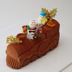 【パティスリーラヴィアンレーヴ】サンタを乗せて汽車が走り出す♪サンタの汽車旅行チョコレートケーキ クリスマス2023 2