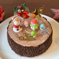 【都内の人気店・パティスリーラヴィアンレーヴ】クリスマス切り株チョコレートケーキ 5号