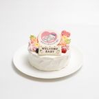 【都内の人気店・パティスリーラヴィアンレーヴ】 ウェルカムベイビー 4号 12cm （マタニティーケーキ） 3