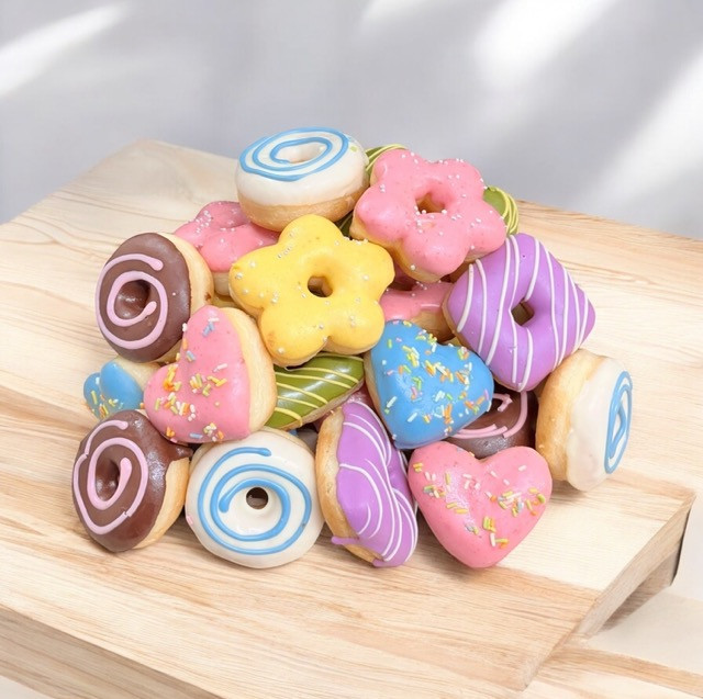 SIUNAUSSWEETS】ミニドーナツ32個セット(ｶﾗﾌﾙ) 限定デザイン