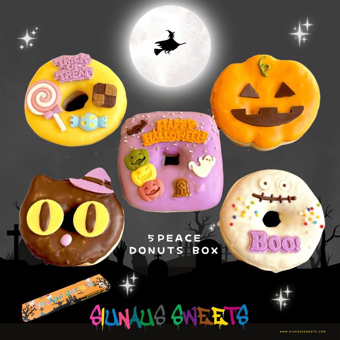 【SIUNAUS SWEETS】ハロウィンドーナツ5個入BOX ハロウィン2025 1