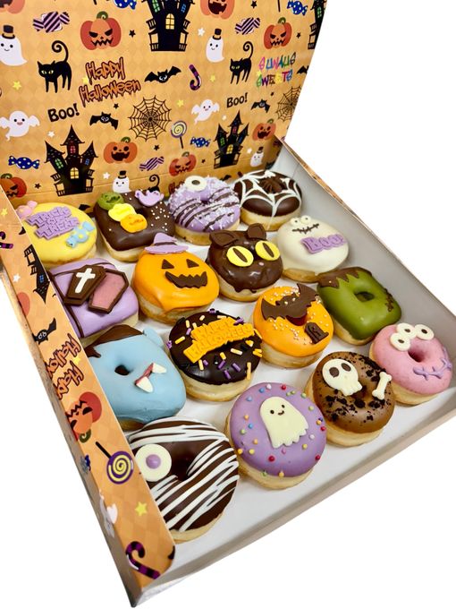 【SIUNAUS SWEETS】ハロウィンドーナツ16個入BOX ハロウィン2025 2
