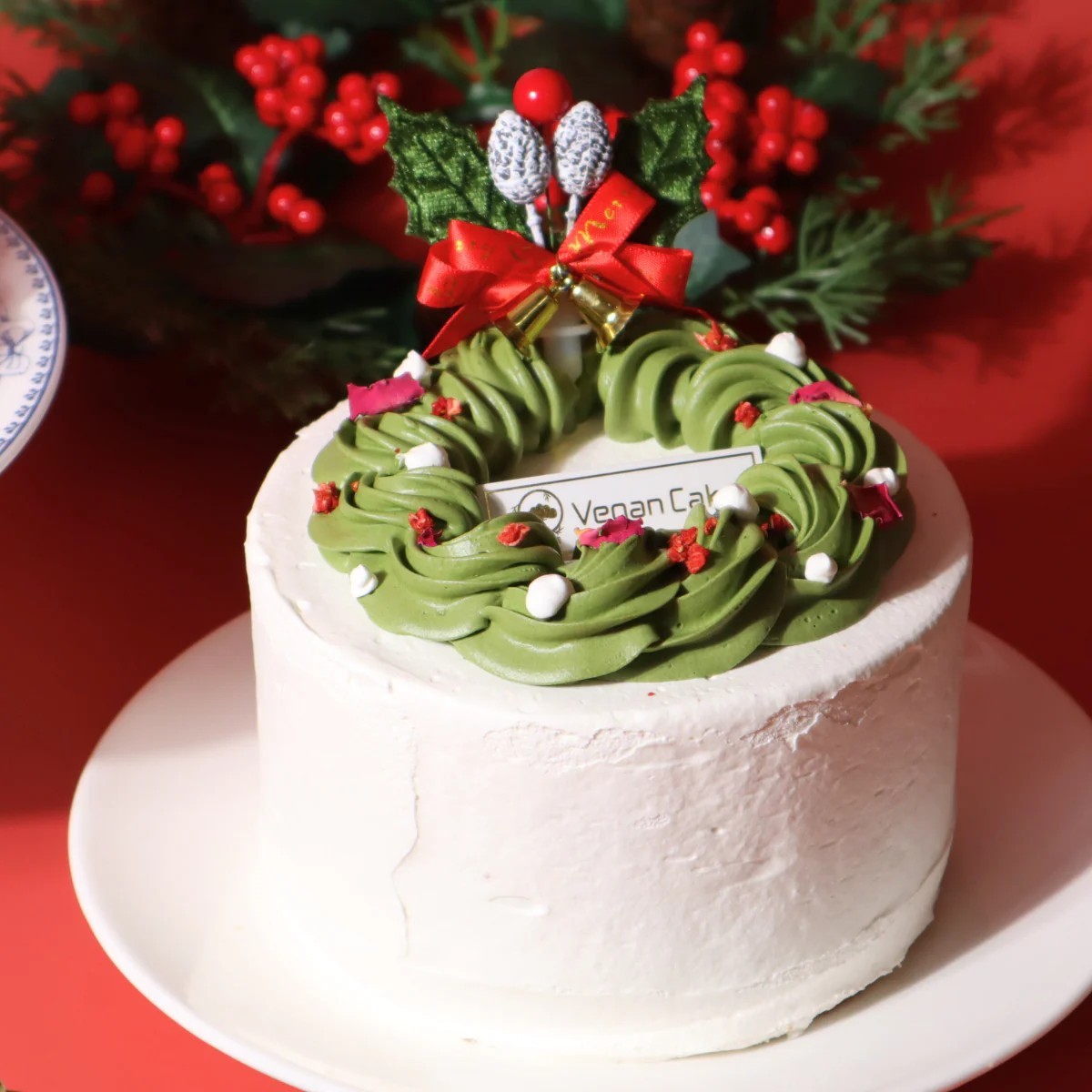 夢幻レインボーケーキ クリスマスリースver.（松竹圓） | Cake.jp