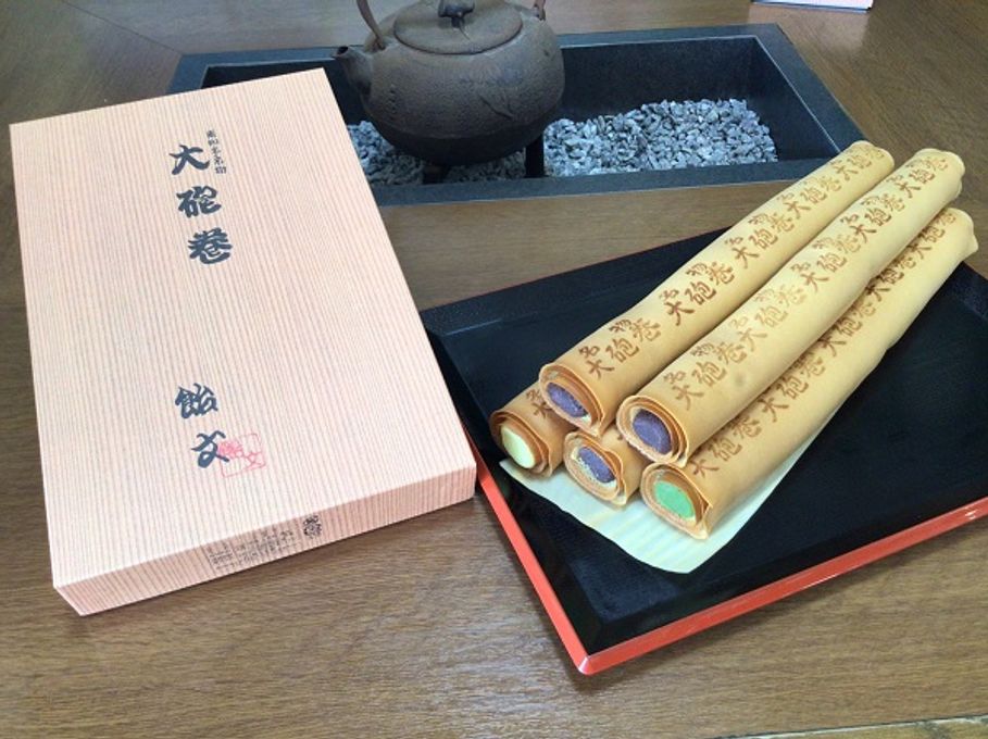 大砲巻 味比べ(小豆こしあん、栗あん、抹茶あん) 5本箱入 1
