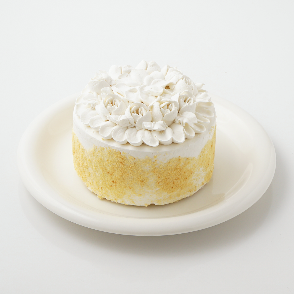 【白砂糖不使用】写真付き豆乳クリームフラワーケーキ 4号 ファーストバースデーにおすすめ 3