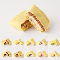 【11種類の味から選べる！】クレープアイスも楽しめる！昔ながらのケーキ風クレープ 6個入