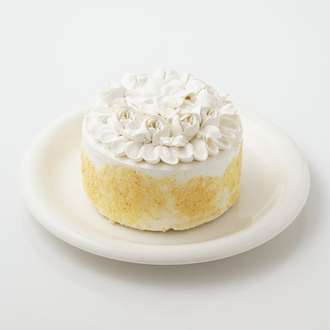 【白砂糖不使用】写真付き豆乳クリームフラワーケーキ 5号 ファーストバースデーにおすすめ 3