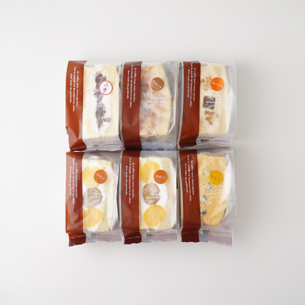 【5種類の味の選べる！】ボリュームたっぷり♪ ケーキサンド 2個 8