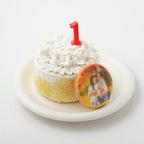 【白砂糖不使用】写真付き豆乳クリームフラワーケーキ 5号 ファーストバースデーにおすすめ 2