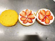 小麦粉、不使用で米粉の生クリームデコレーション 4号12cm 4