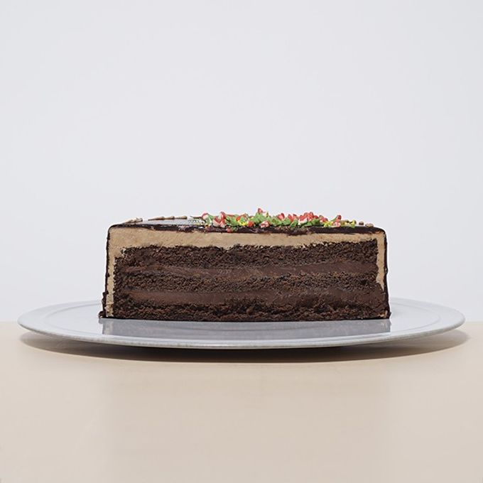 うさぎデザインのチョコレートクリームデコレーション 4号 12cm   3