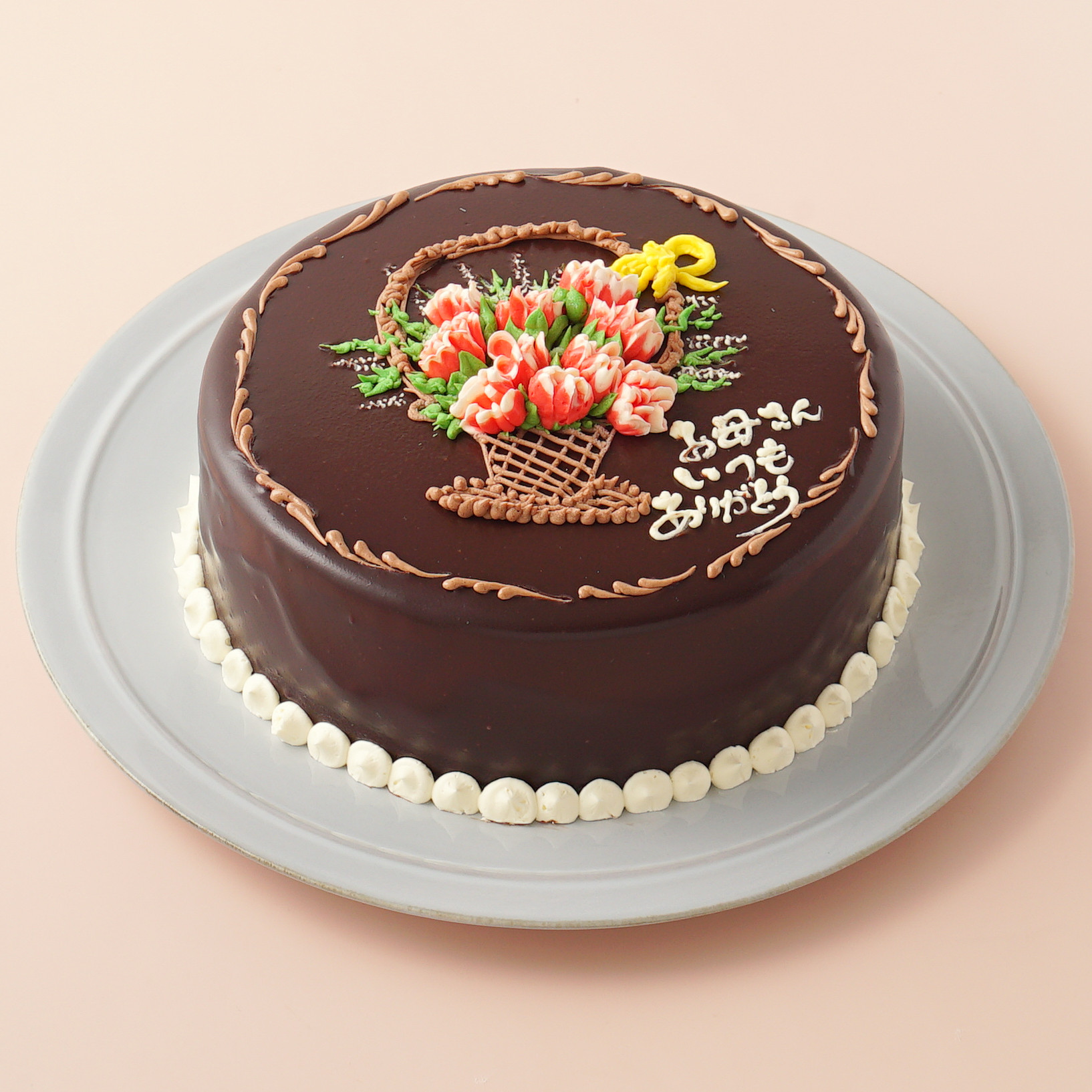 カーネーションのチョコレートクリームデコレーション 《Cake.jp限定》 7