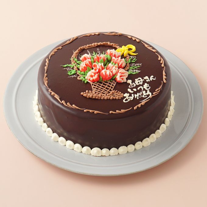 カーネーションのチョコレートクリームデコレーション 《Cake.jp限定》 母の日2024 7