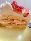 国産夏イチゴで作る 生クリームデコレーション 印刷ケーキ 4号 12cm 4