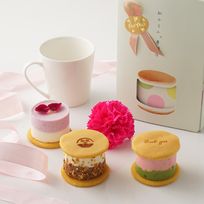 花の和かろん。5個＋ソープフラワー入り【E.F.lab×和果×Cake.jp】
