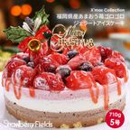 あまおう苺ゴロゴロジェラートアイスクリスマスケーキ 1