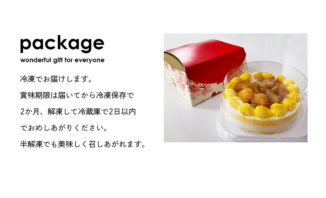 トロピカルムースクリスマスケーキ(パッションフルーツ&マンゴー) 6