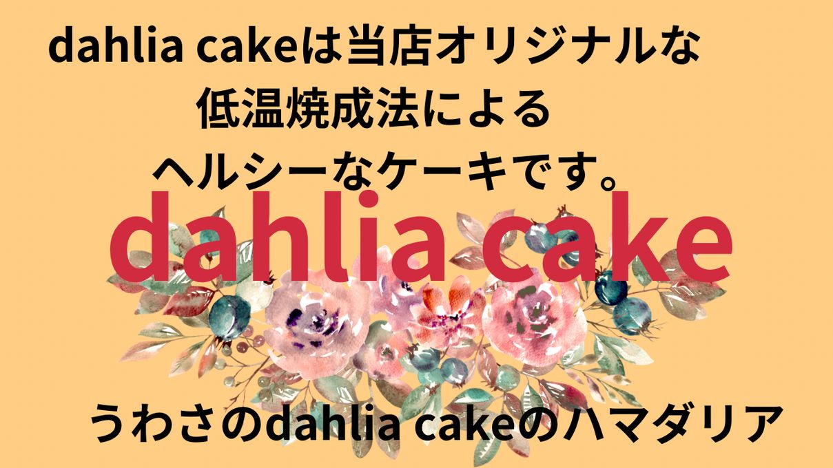 低カロリーチョコレートレアーdahliaケーキ 2