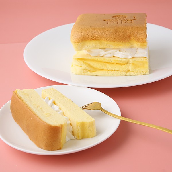 台湾カステラケーキ プレーン＆クリーム 1