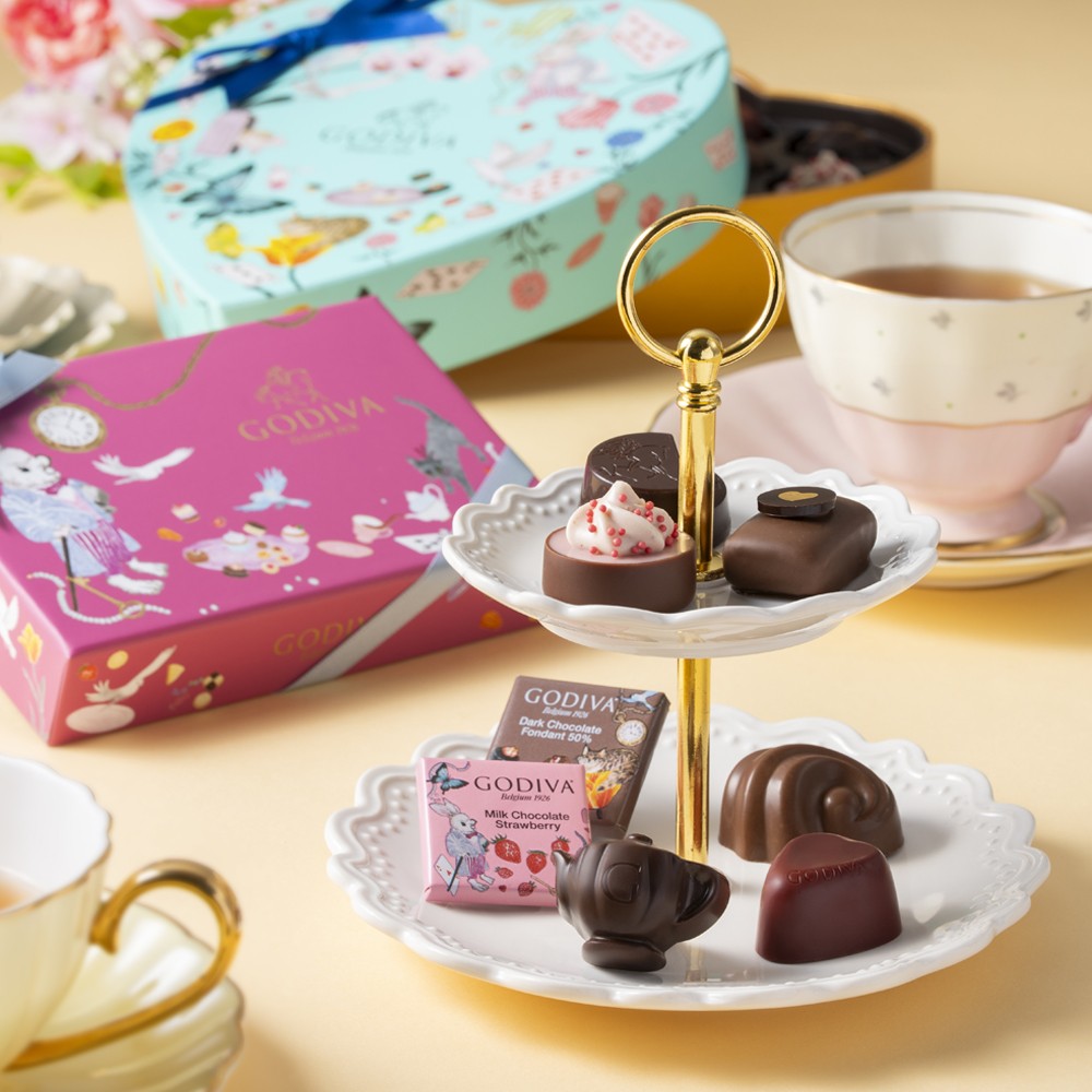 【GODIVA】アリスのティーパーティ アソートメント（4粒入）（GODIVA） | Cake.jp