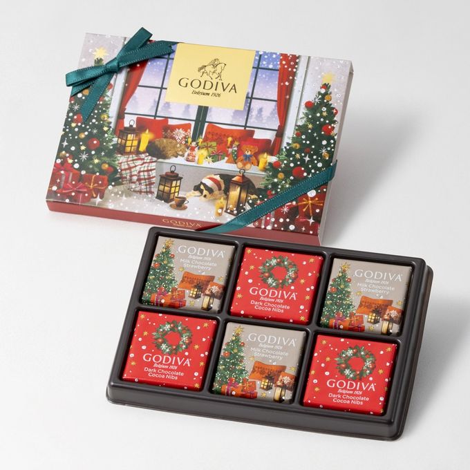 【GODIVA】ブッシュ ド ノエル カレアソートメント（6枚入） クリスマス2025 1