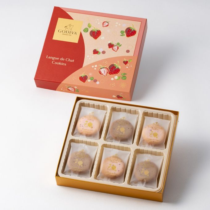 【GODIVA】あまおう苺ラングドシャクッキー アソートメント（18枚入）バレンタイン2026 1