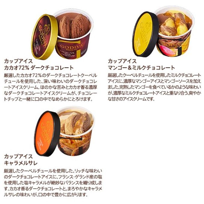   【GODIVA】  【オンラインショップ限定・送料込】アイス シーズナルコレクション（8個入）＋スプーン1本付き 4