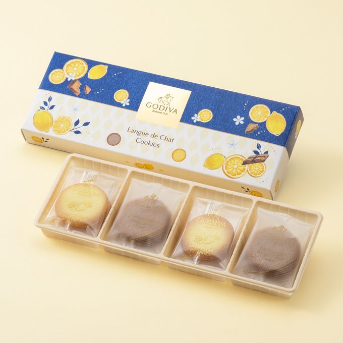 【GODIVA】瀬戸内レモンラングドシャクッキー アソートメント（8枚入） 2