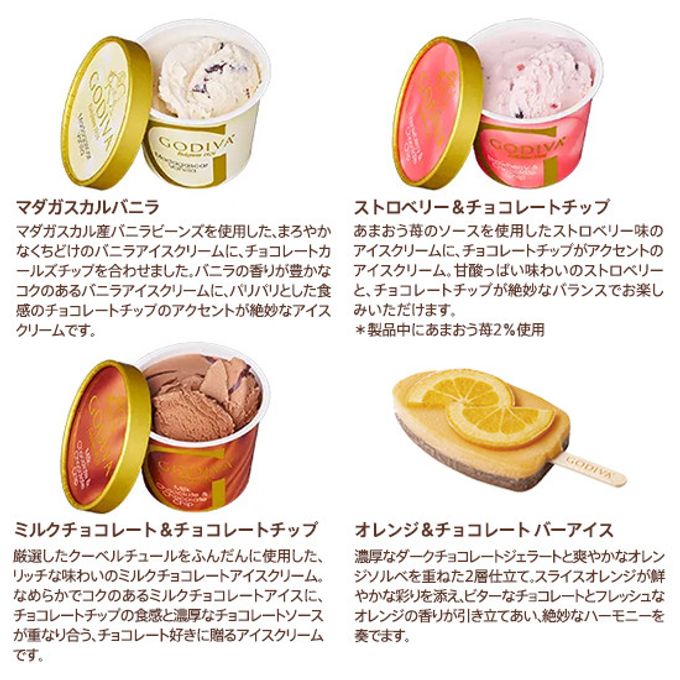 【GODIVA】【送料込】アイス バラエティーコレクション(9個入​) 7